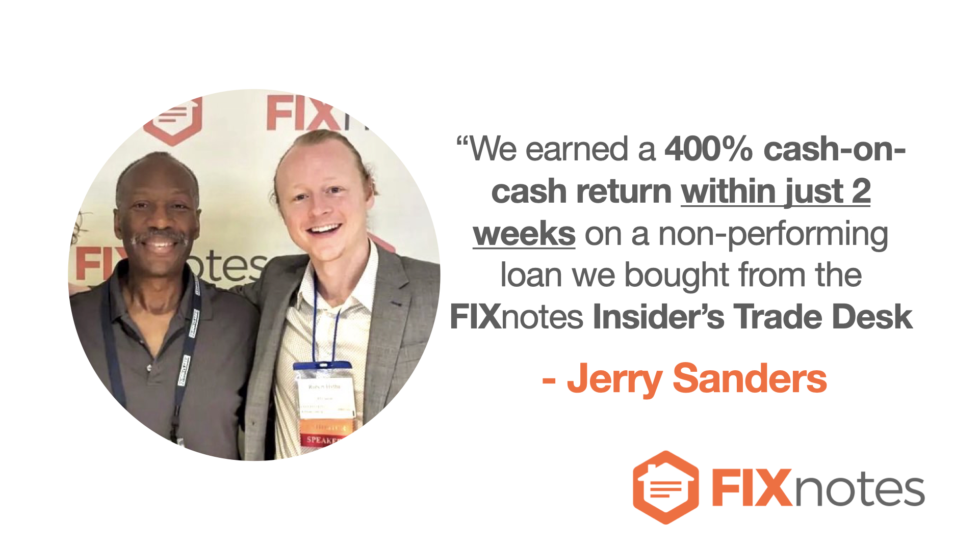 Testimonial from Jerry Sanders
